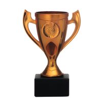 Luxe trofee/beker - brons - oren - kunststof - 14 x 9 cm - sportprijs   -