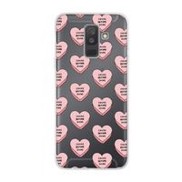 Chicks before dicks: Samsung Galaxy A6 Plus (2018) Transparant Hoesje