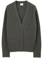 Burberry cardigan en maille à col v - Gris