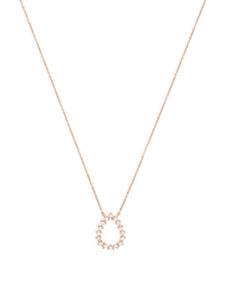 Dana Rebecca Designs collier Vivienne Lily Teardrop en or rose 14ct pavé de diamants