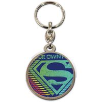 DC Comics: Superman Logo Multicolor Round Metal Keychain