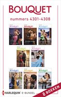 Bouquet e-bundel nummers 4301 - 4308 - Michelle Smart, Andie Brock, Natalie Anderson, Kelly Hunter, Clare Connelly, Annie West, Cathy Williams, Amanda Cinelli - ebook - thumbnail