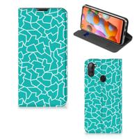 Samsung Galaxy M11 | A11 | Bookcase | Cracks Blue