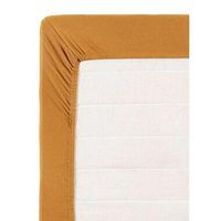 Hoeslaken topdekmatras Jersey - caramel - 120x200 cm