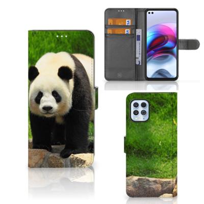 Motorola Moto G100 | Telefoonhoesje | Met pasjeshouder | Panda
