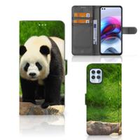 Motorola Moto G100 | Telefoonhoesje | Met pasjeshouder | Panda