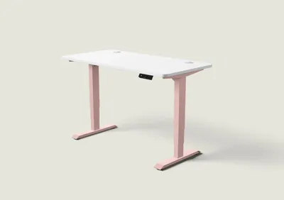 Desktronic HomePro bureau Zachtroze / Wit / 140x70 cm