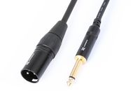 PD Connex XLR Male - 6.3mm Mono jack kabel 15 centimeter - thumbnail