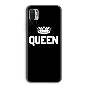 Queen zwart: Xiaomi Redmi Note 10 5G Transparant Hoesje