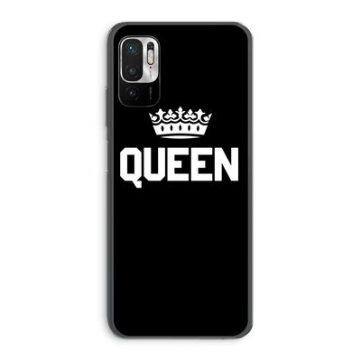 Queen zwart: Xiaomi Redmi Note 10 5G Transparant Hoesje