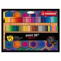 Stabilo point 88 - fineliner - arty - set met 65 stuks
