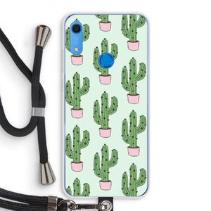 Cactus Lover: Huawei Y6s Transparant Hoesje met koord