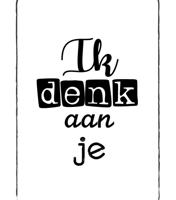 Kaartje: Ik denk aan je.