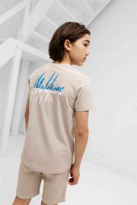 Malelions Split T-Shirt Kids Lichtbruin - Maat 128 - Kleur: Taupe | Soccerfanshop