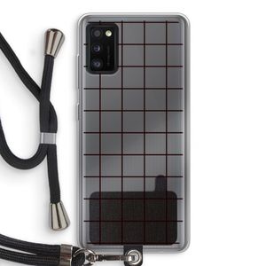 Rooster: Samsung Galaxy A41 Transparant Hoesje met koord