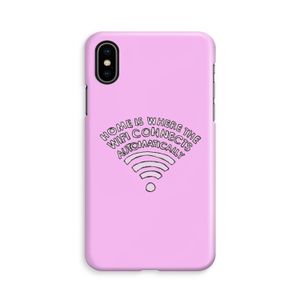 Home Is Where The Wifi Is: iPhone Xs Volledig Geprint Hoesje