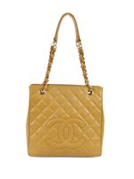 CHANEL Pre-Owned sac Petite Shopping Tote (2003) - Tons neutres - thumbnail