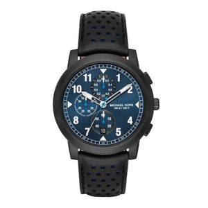 Horlogeband Michael Kors MK8547 Leder Zwart 22mm