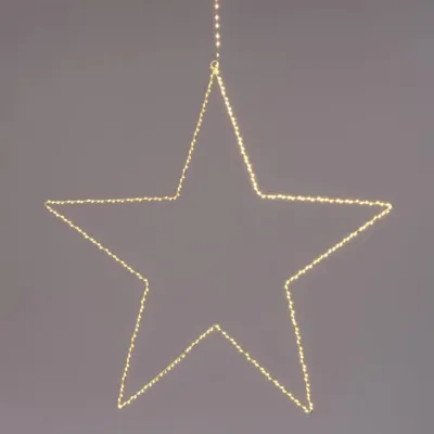 Anna&apos;s Collection LED ster metaal 200 lampjes wit Ø 37cm warm wit