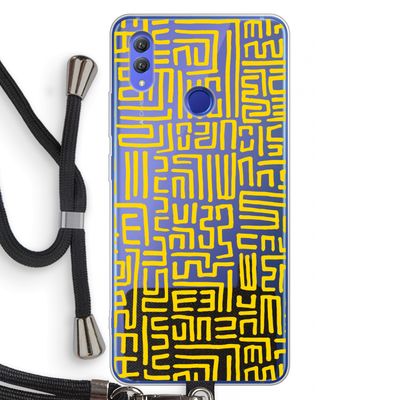 Majorelle Blue Print: Honor Note 10 Transparant Hoesje met koord