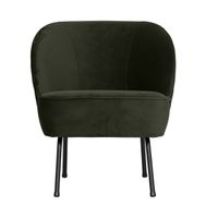 BePureHome Fauteuil 'Vogue' Velvet, kleur Donkergroen