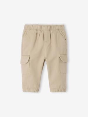 Babybroek in keperstof koffie