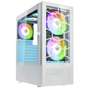 Kolink Kolink Observatory MX Glass ARGB Midi Tower Case - White Midi-tower Behuizing, Gaming-behuizing, PC-behuizing Wit