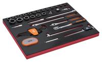 Bahco Foaminlay Fit&Go 3/3 met doppen en toebehoren 1/2" | schuifmaat en bits - 71-delig - FF1A142