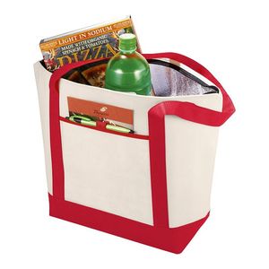 Lighthouse koeltas/draagtas rood met creme 22.5 liter