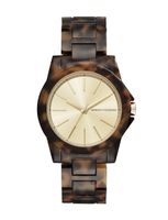 Horlogeband Armani Exchange AX4344 Kunststof/Plastic Bruin 18mm