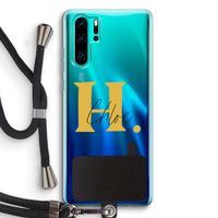 Amber Script: Huawei P30 Pro Transparant Hoesje met koord