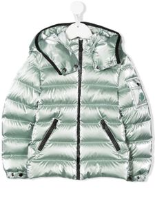 Moncler Enfant doudoune à design métallisé - Vert