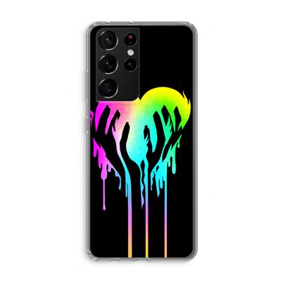 Hold My Heart: Samsung Galaxy S21 Ultra Transparant Hoesje