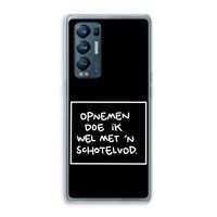 Schotelvod: Oppo Find X3 Neo Transparant Hoesje