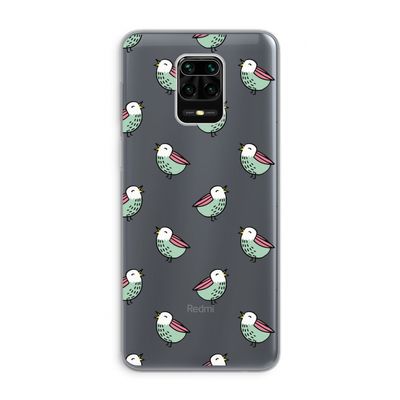Vogeltjes: Xiaomi Redmi Note 9 Pro Transparant Hoesje