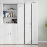 Hoge kast 30x42,5x185 cm bewerkt hout wit