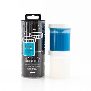 Clone-A-Willy - Refill Glow in the Dark Siliconen Navulling Blauw