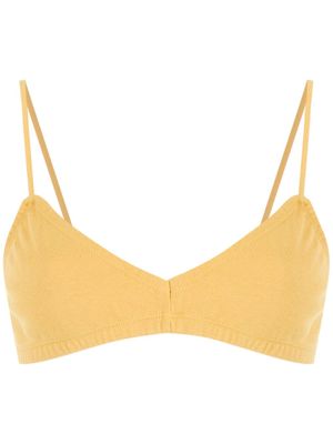 Osklen haut crop à fines bretelles - Jaune