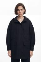 Parka met voering en meerdere zakken - BLACK - S