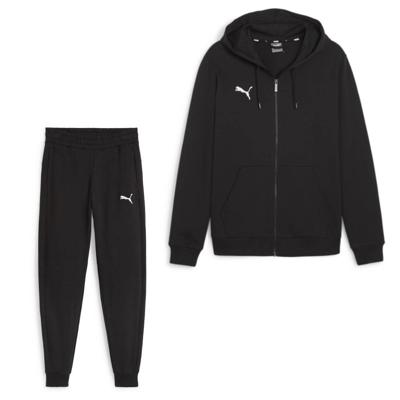 PUMA teamGOAL Casuals Trainingspak Hooded Full-Zip Zwart Zilver
