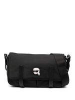 Karl Lagerfeld Ikonik Karl patch shoulder bag - Noir - thumbnail