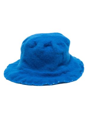Comme Des Garçons Shirt bob à design texturé - Bleu