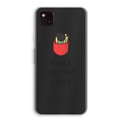Fries before guys: Google Pixel 4a 5G Transparant Hoesje