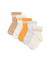 HEMA Babysokken Strepen - 5 Paar Beige (beige)