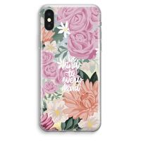 Kindness matters: iPhone XS Max Transparant Hoesje