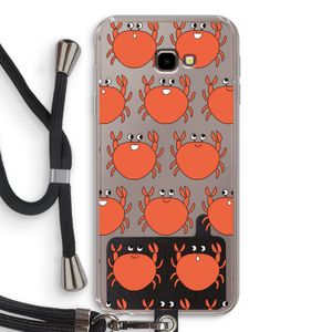 Krab: Samsung Galaxy J4 Plus Transparant Hoesje met koord