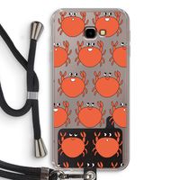 Krab: Samsung Galaxy J4 Plus Transparant Hoesje met koord