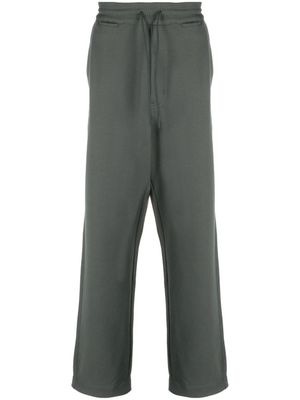 Y-3 pantalon de jogging en coton biologiaue à patch logo - Vert