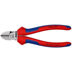 Knipex Zijsnijtang | lengte 160 mm | hoofd gepolijst | meercomponenten mantels max. 2 mm | 1 stuk - 70 02 160 - 70 02 160