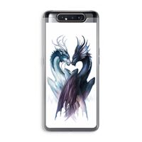 Yin Yang Dragons: Samsung Galaxy A80 Transparant Hoesje